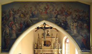 Fresk - Adoracja Trójcy Świętej